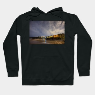 Caswell Bay on Gower in Wales at Night Hoodie